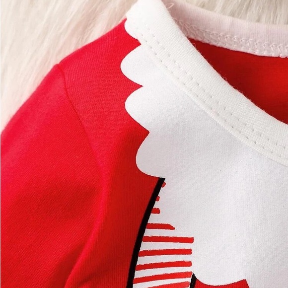 Baby Christmas Santa suit and hat set - Picture 3 of 4